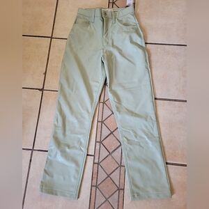 Abercrombie And Futch, Light Green High-Waisted Pants Ligh Green